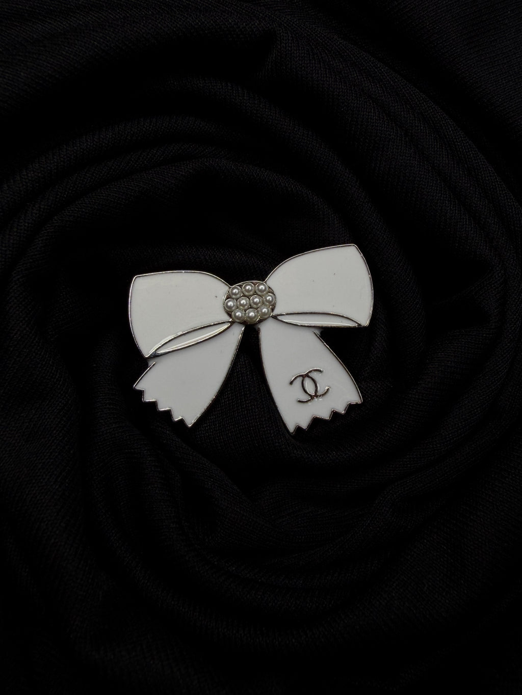 CC Bow Brooch