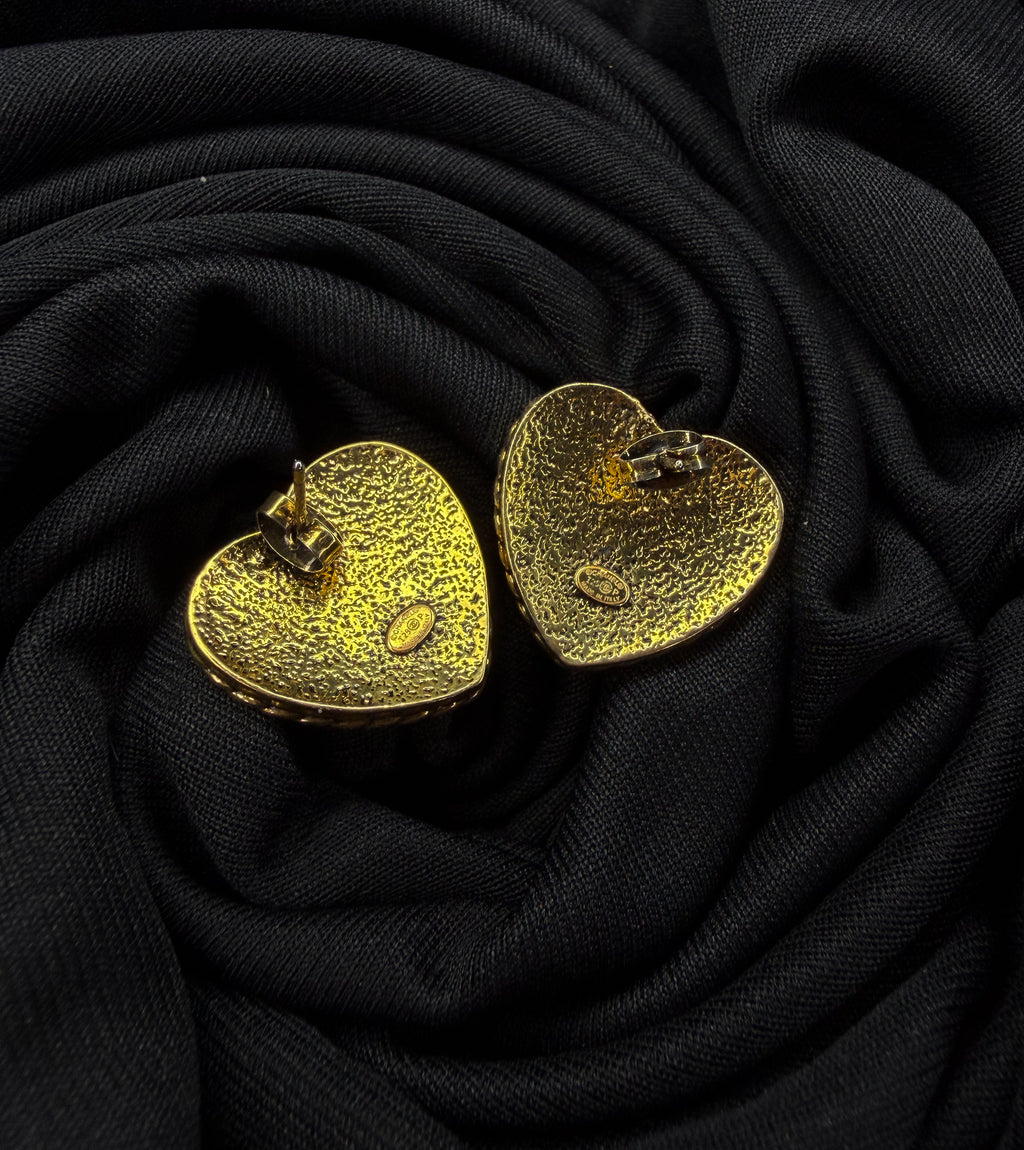 Vintage Heart Earrings