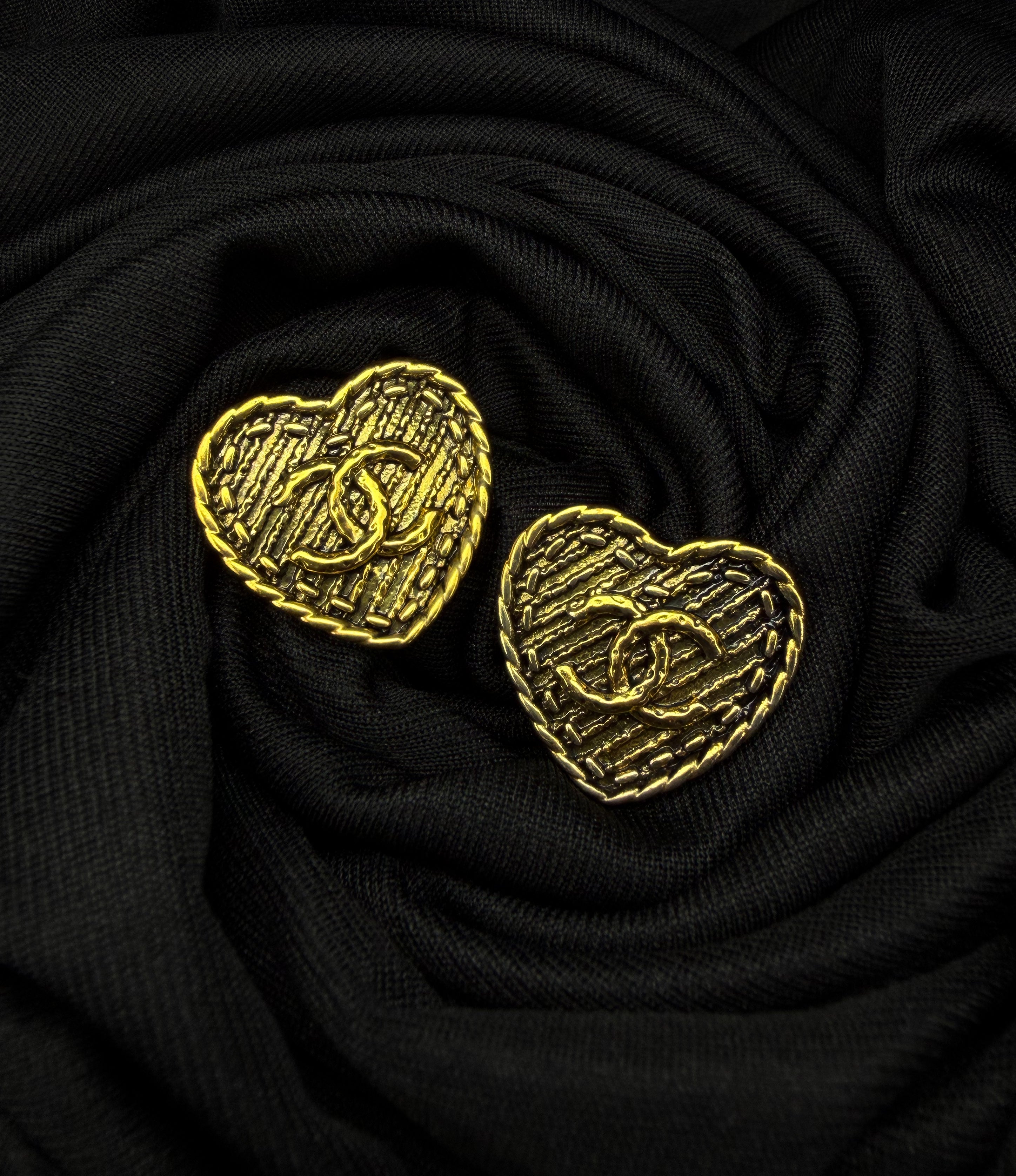 Vintage Heart Earrings